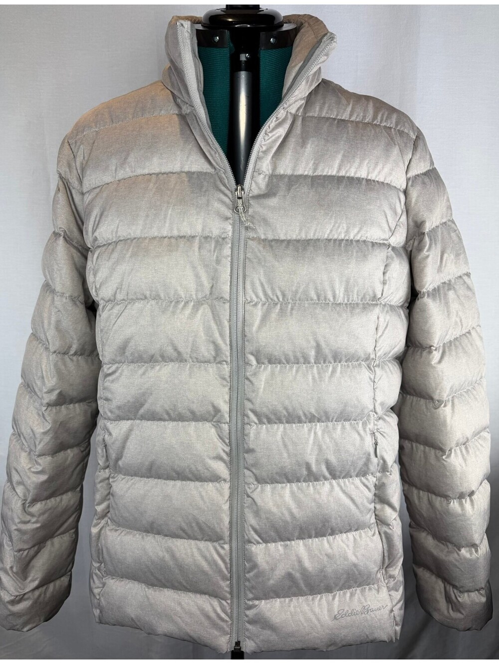 Eddie Bauer Women’s XL CirrusLite EB650 Gray Down Puffer Jacket